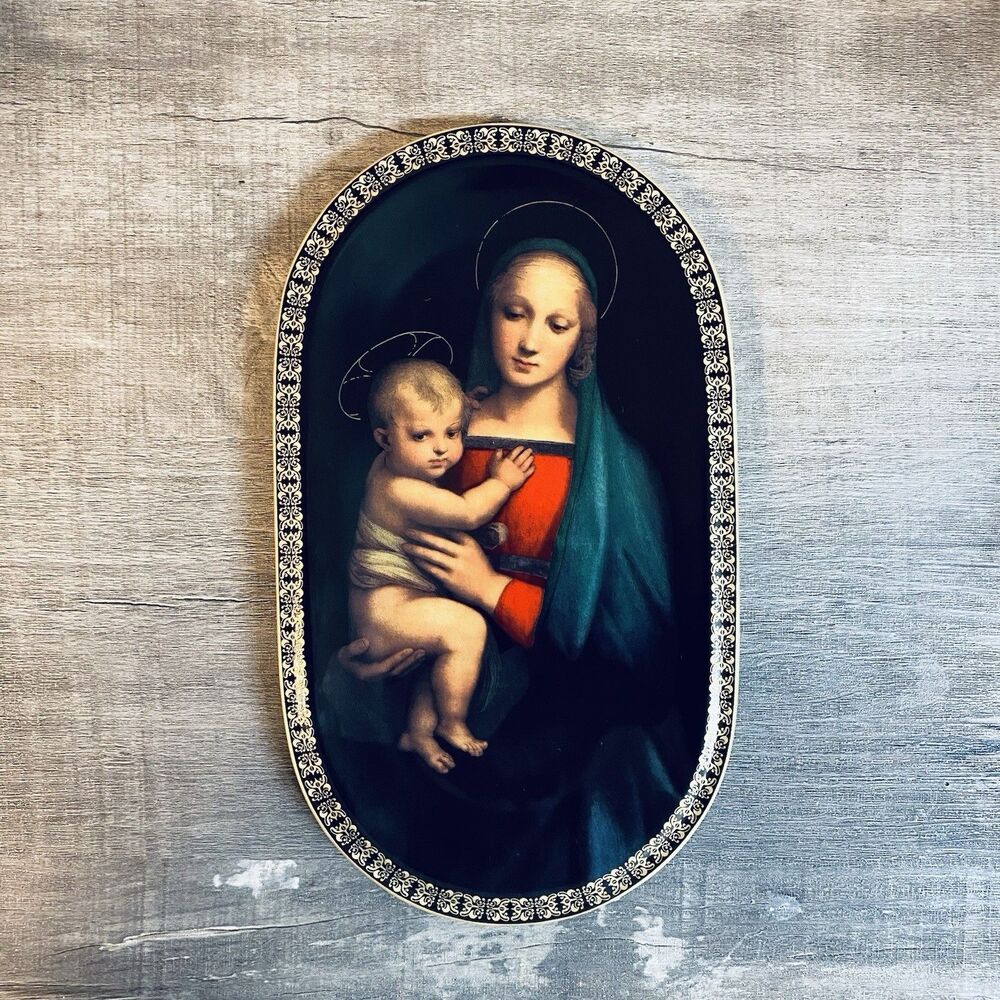 Vintage Madonna of Glory Porcelain Plate Bradford Exchange 1997 Madonna & Child